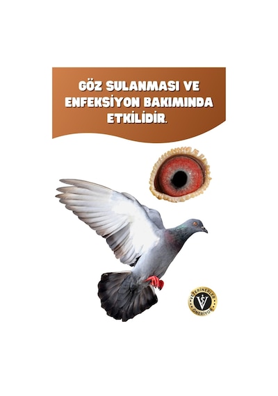 Veturel Kanatlı Hayvan Bakımı Kuş Tavuk Tüy Bakımı Göz Ayak Yara Refill 1 L