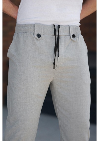 Madmext Gri Regular Fit Erkek Pantolon E6574