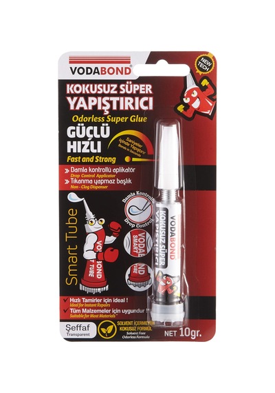 Vodabond 53.05.005 Hızlı Yapıştırıcı, 10g, Kokusuz, Şeffaf