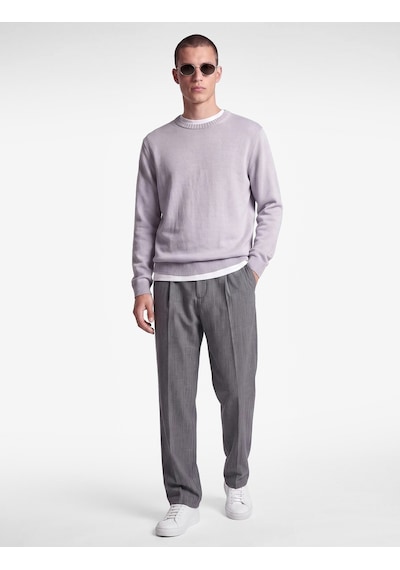 Koton Viskon Karışımlı Cepli Pileli Slim Fit Kumaş Pantolon Lacivert 7wam40028hw