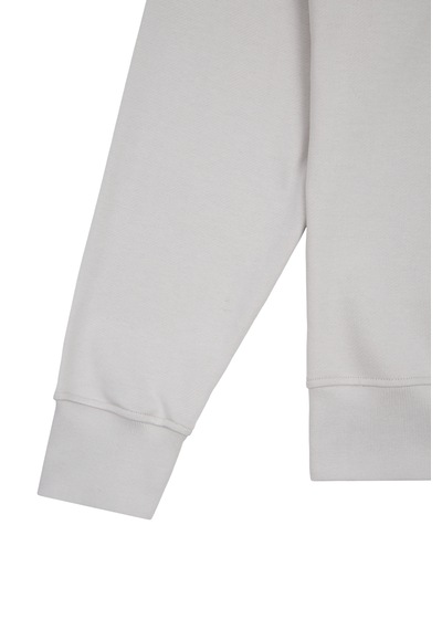 Beord Taş %100 Pamuk Bisiklet Yaka Sweatshirt Bss1-148
