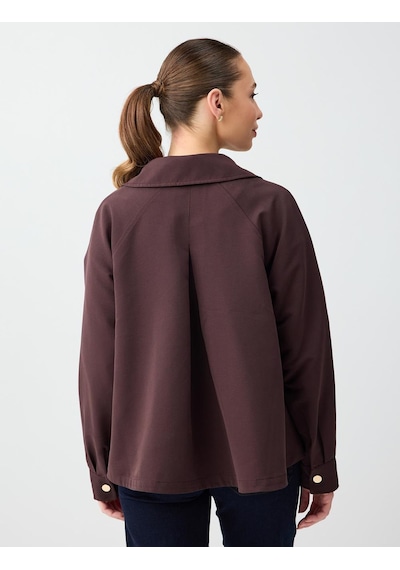 Jimmy Key Jimmy Key Acı Kahve Rahat Kesim Cep Detaylı Dokuma Ceket 6sw055592803 Kahverengi