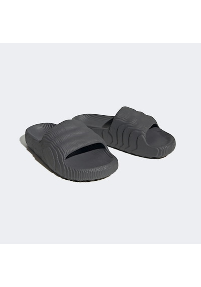 Adidas Adilette 22 Gri Unisex Gri Terlik Düz Hp6522 Gri