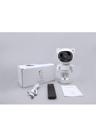 Northcity Çocuk Astronot Projeksiyon Lambası Speaker - Bluetooth Yıldız Ve Nebula Lamba