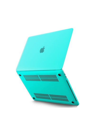 Macbook Pro 13 2021 Macbook Buzlu Kapak - Yeşil Diğer