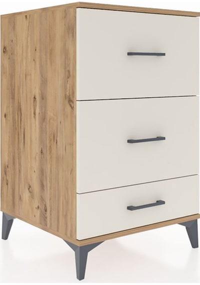 Kronos Komodin 3 Çekmeceli 60x59x96 Çam-aytaşı Atlas Çam