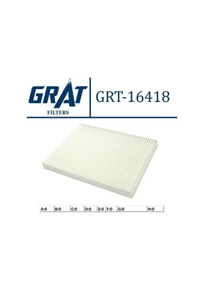 Grat 16418 Kabin Filtresi- Hyundai: Ix20 1.4 Crdı 10 Kia