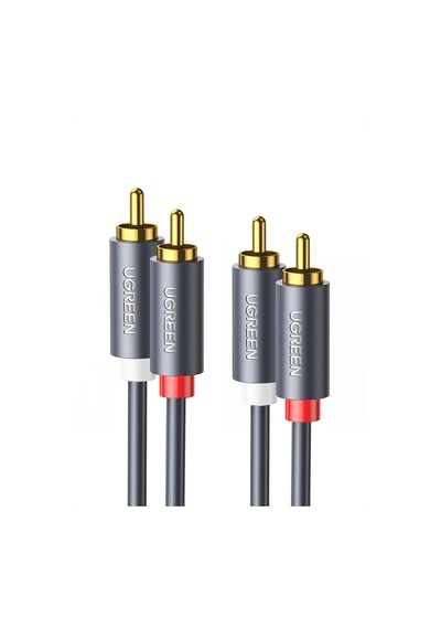 2rca To 2rca Ses Kablosu, 1 Metre, Antrasit Belirtilmemiş