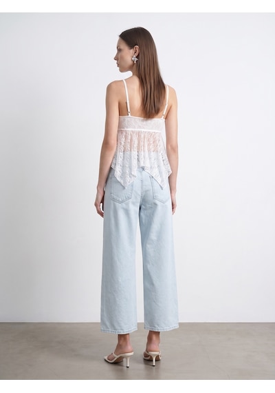 Dilvin 72345 %100 Pamuk Baggy Jean-mavi