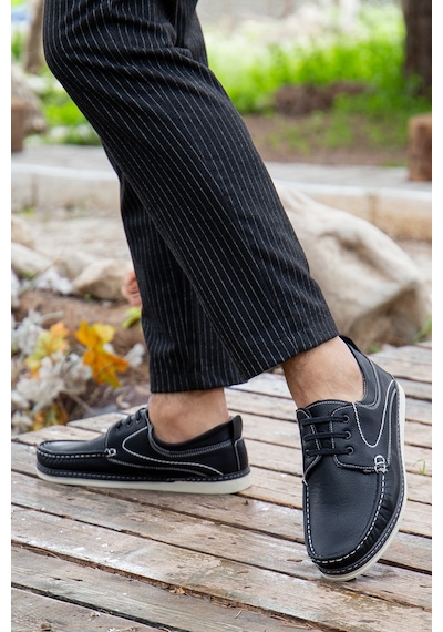 Daxtors D0607 Günlük Ortopedik Erkek Casual Ayakkabı Siyah