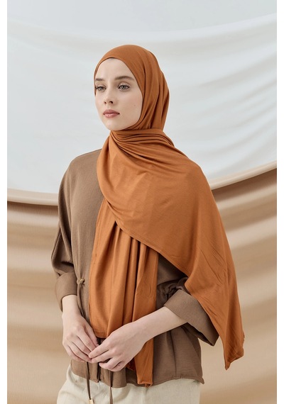 Silk Home Aminenesil Modakaşmir Kiremit Renk Penye Şal Bordo