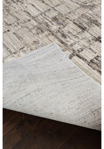 Vivanni Home Ashlynn Polyester Vintage Halı Pamuk Atkı Tabanlı Modern Dokuma Ev Halısı Bej - Vizon