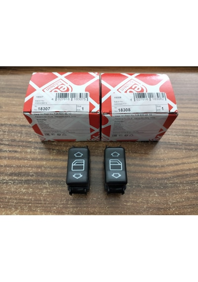 Mercedes W124 W201 Ön Sağ Sol Cam Açma Düğmesi Febi
