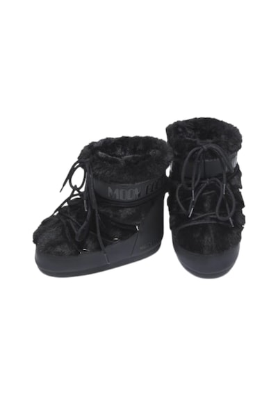 80d1409390-n001 Moon Boot Icon Low Faux Fur Siyah