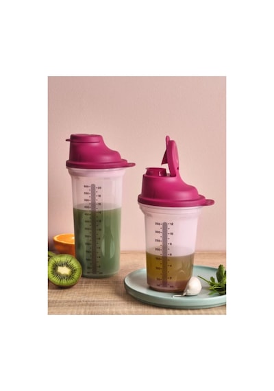 Shaker Karıştırıcı 600 Ml Ve 350 Ml Pembe Şek Şek