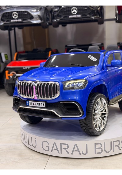 Bmw Akülü Araba 0-6 Yaş Özel Plaka Hediye Lacivert