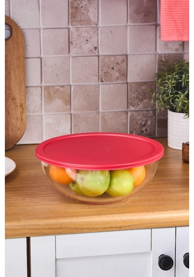 Karaca Mixy Cam Karıştırma Ve Saklama Kabı 3500 Ml Pembe