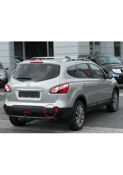 Nissan Qashqai+2 J10 Arka Tampon Çeki Demiri Kapağı -