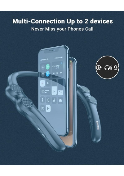 Boyun Bandı Bluetooth Hoparlörler, Taşınabilir Bluetooth Hoparlörler Kablosuz Giyilebilir Hoparlör, 10 Saat Çalma