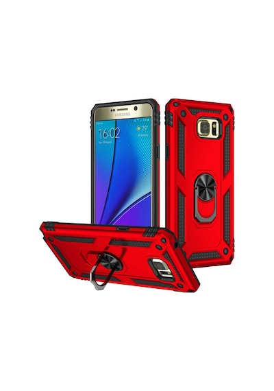 Galaxy Note 5 Kılıf Zore Vega Kapak Kırmızı