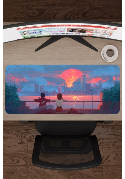 Akira Anime V2 - 70x30 Xl Gaming Kauçuk Kaymaz Taban Mouse Pad Fare Altlığı