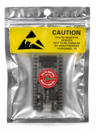 ESP-32U Wi-Fi & Bluetooth Geliştirme Modülü (Siyah PCB – SMA – U.FL/IPEX Dönüştürücü + USB Kablo Dahil)