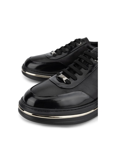 Tamer Tanca Erkek Hakiki Deri Siyah Sneakers & Spor Ayakkabı 1237 23248 Erk Ayk Sk26-27 Syh/syh Tbn Siyah1