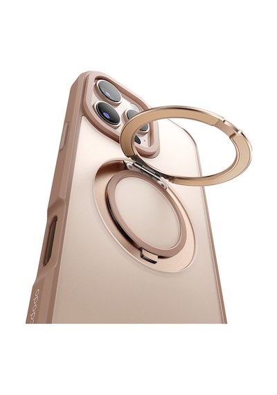 Mcdodo Pc-4934 Apple Uyumlu iPhone 16 Pro Halka Standlı Magsafe Titanyum Kapak Seç