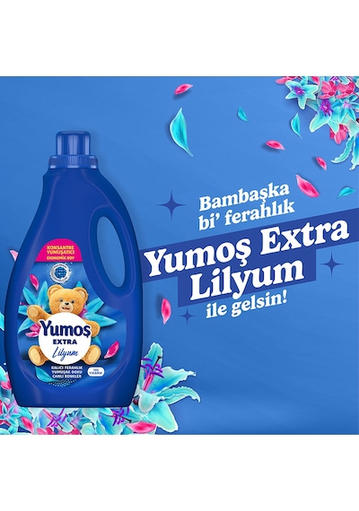 Yumoş Extra Konsantre Çamaşır Yumuşatıcısı Lilyum 105 Yıkama 2520ml X3 Diğer