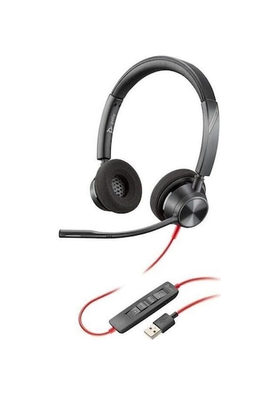 Poly Blackwire 3320 Mikrofonlu Stereo Kulak Üstü Kulaklık