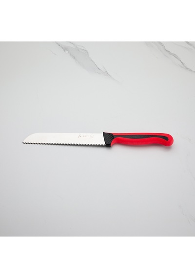 Aryıldız Plurex Dişli Ekmek Bıçağı Kırmızı 19 Cm Çok Renkli