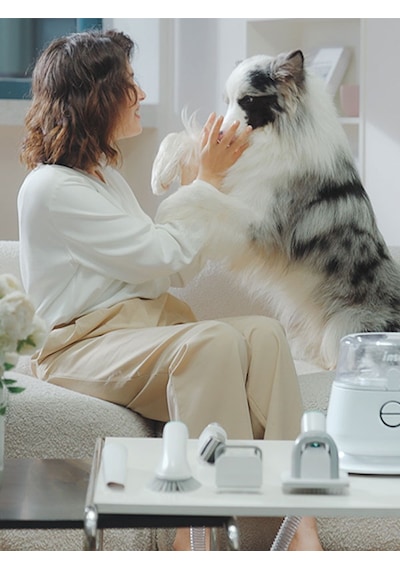 İNSE P20 Evcil Hayvan Bakım Seti Kedi ve Köpek Tıraş Makinesı - Vakumlu Tarama ve Temizleme Seti