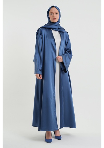 Şakika Kadın Aysha Abaya Ferace & Şal Bebe Mavisi