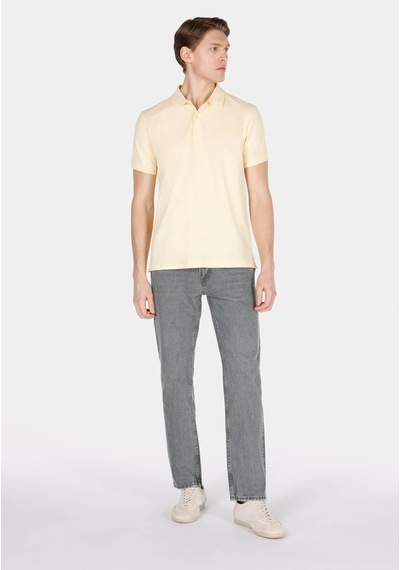 Colin's Colins Regular Fit Polo Yaka Düz Erkek Sari Kısa Kol Tişört Cl1073960 Cl1073960 Q1.v2 Lyl Lıght Yellow Çok Renkli