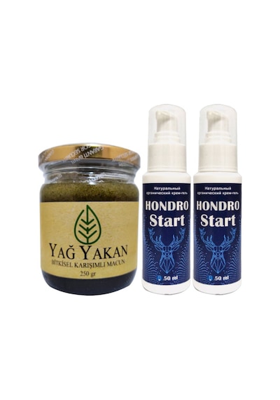 Burneron Yağyakan Macun 250 Ml + İle Yanında 2 Adet Hondro Star Sırt Bel Kas Iskelet Harici Uygulama Kremi 50 Ml