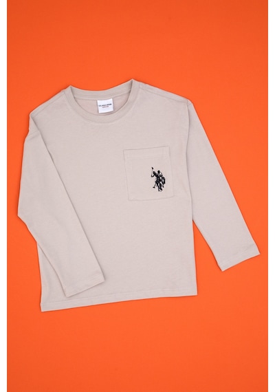 U.S. Polo Assn. Erkek Çocuk Taş Bisiklet Yaka Sweatshirt 50314033-VR049