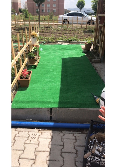 Nurteks Çim Halı Suni 7 Mm Çim Bahçe Teras Balkon Ücretsiz Kargo