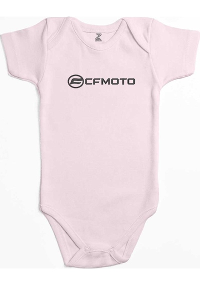 Zepplin Giyim Cfmoto Yazı Pembe Bebek Body Zıbın