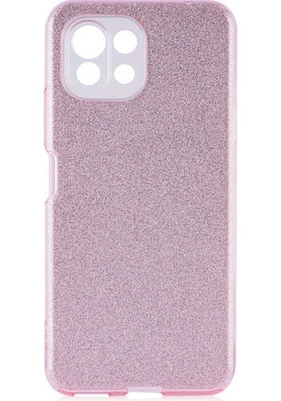 Xiaomi Mi 11 Lite Kılıf Zore Shining Silikon Rose Gold