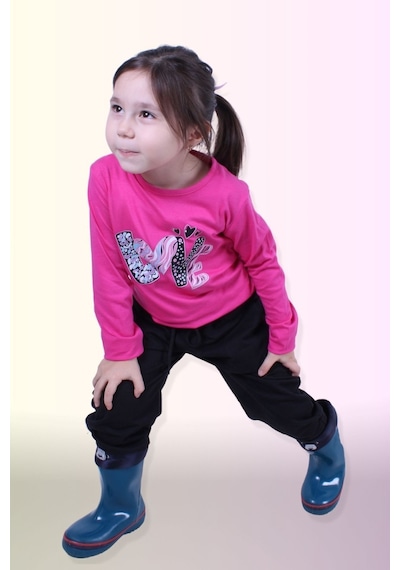 Fyk Kids Kız Çocuk Alt-üst Uzun Kollu Takım Pembe