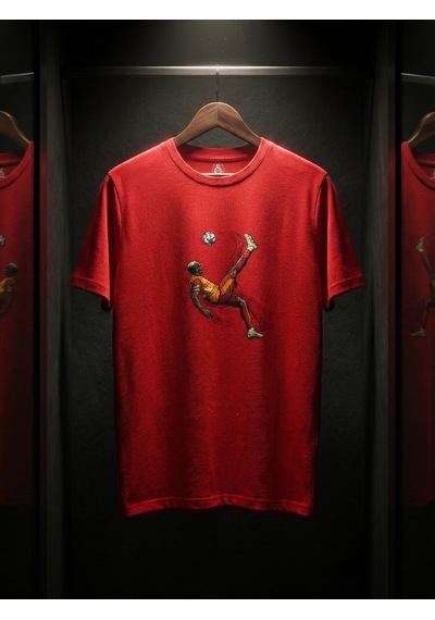 Gsstore Galatasaray V. Osimhen Artwork T-shirt E252999 Kırmızı