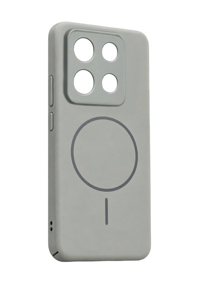 Xiaomi Redmi Note 13 Pro 4g Mika Pc Magsafe Kapak - Gri Çok Renkli