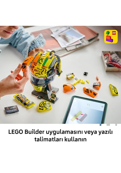 LEGO® Editions McLaren Mastercard F1® Team Lando Norris Kaskı 43023 - 14+ için Minifigür İçeren Oyuncak Yapım Seti (793 Parça)