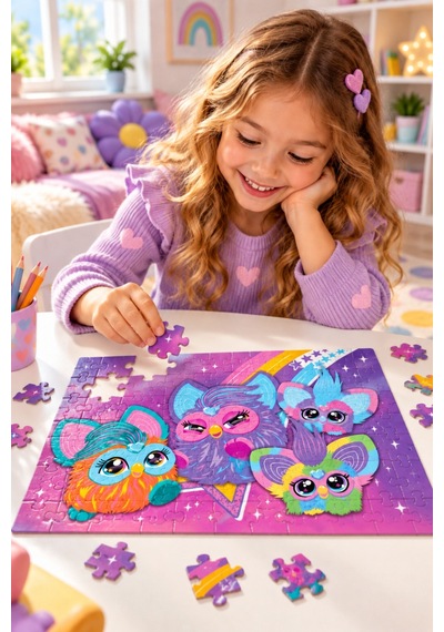 Sevimli Oyuncak 200 Parça Puzzle Yapboz Renkli Ve Eğlenceli Yüksek Baskı Kaliteli 33 X 48 Cm Puzzle