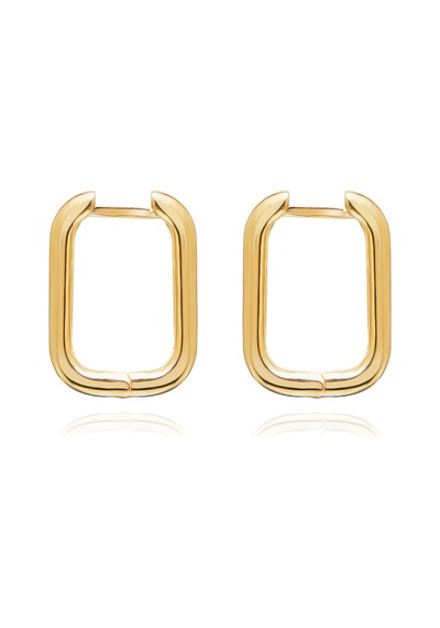 Emılıano Jewellery 925 Ayar Gumus Kupe Gold - Gümüş