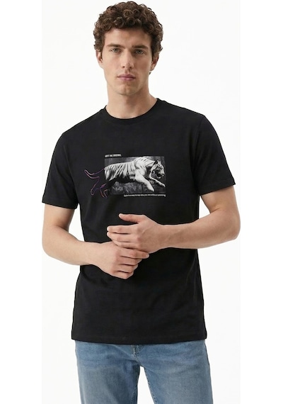 LOFT Regular Fit Erkek Tshirt K.kol Lf2042903 Q1.v1 Siyah