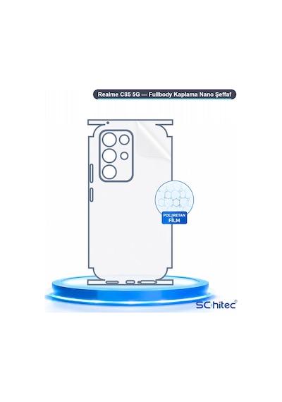 Realme C85 5g Uyumlu Fullbody Arka Kaplama Hidrojel Koruyucu Film