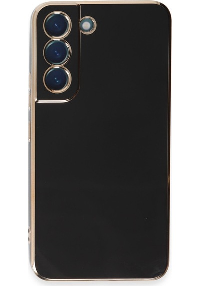 Samsung Galaxy  Uyumlu,  S21 Kılıf Volet Silikon - Siyah