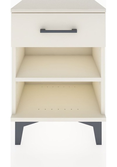 Arges Komodin Tek Raflı Tek Çekmeceli 44x30x64 Aytaşı-aytaşı Aytaşı