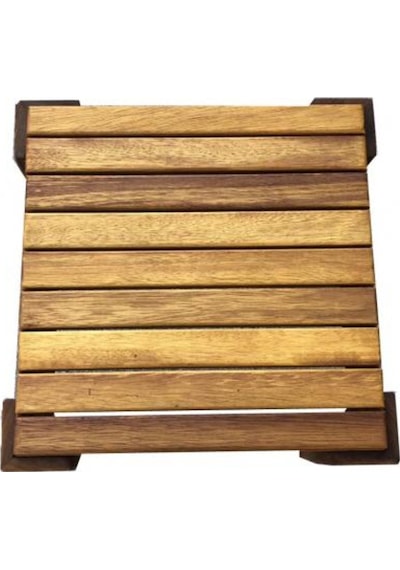 Iroko Ahşap Tabure (Suya Dayanıklı)